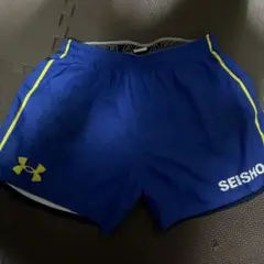 「非売品」Under Armour ラガーパンツ 青 SEISHO KYOTO