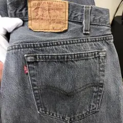 80’s USA製Levi’s501先染めBLACK墨黒W36