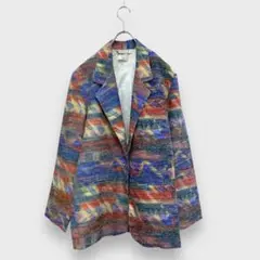 3点¥10,000 ビンテージ 古着 卸 レトロ 80's 総柄ジャケット