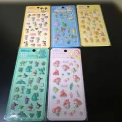 ディズニー　ぷくぷくシール　ミッキー等5種セット