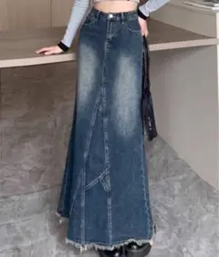 デニムフレアスカート