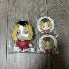 孤爪研磨ぬいぐるみ缶バッジセット新品未開封