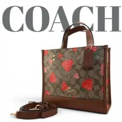 COACH いちご柄 ミニトートバッグ美品　びひん 2026年最新】coach いちご バッグの人気アイテム - メルカリ