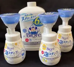 Biore 泡ハンドソープ 詰替1200ml +本体3本セットのサムネイル