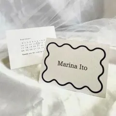 席札　うねうね　ウェディング　披露宴　結婚式