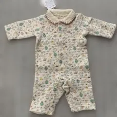 Kids Zoo 動物柄 襟付きロンパース 70cm 丸高衣料　キルト