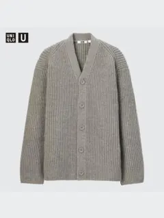 UNIQLO U AW22プレミアムラムリブVネックカーディガン