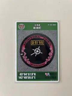 マンホールカード 新得町 B001 第28弾 北海道