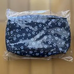 新品　ちりめん調　通帳　マルチポーチ 桜小紋柄　ポーチ　和柄