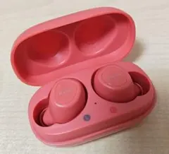 ELECOM ワイヤレスイヤホン ピンク　ローズレッドのサムネイル