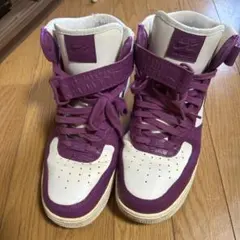 Nike ハイカットスニーカー ホワイト/パープル US 10.5