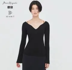 マメクロゴウチ UNIQLO ユニクロ 3Dリブセーター（長袖）