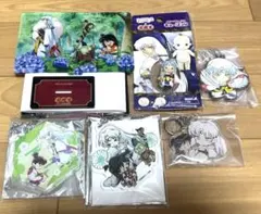 犬夜叉 殺生丸様セット売り 犬夜叉和紙缶バッジ・アニメの軌跡展など