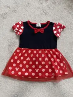 Disney baby ミニーマウス ドット柄ワンピース　90