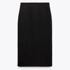 ZARA ブラック ハイウェスト タイトスカート XS スリット入り