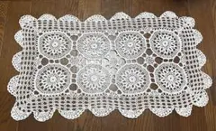 レース編み テーブルセンターマット