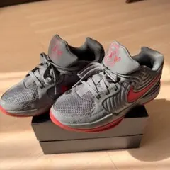 Nike スニーカー グレー/レッド 12