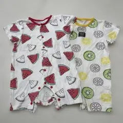 半袖ロンパース2点セット 60~70