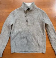 （新古品）BANANA REPUBLIC ハイネックセーター Lグレーのサムネイル