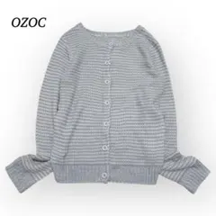 OZOC オゾック メランジ ニット カーディガン【M】ミックスカラー 丸首