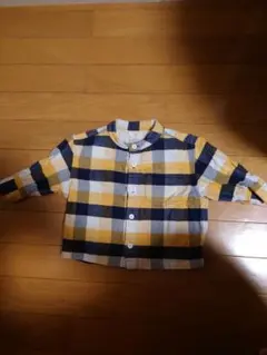 無印良品 チェック柄 長袖シャツ 80サイズ