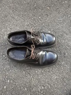 prada archive スクエアトゥダービーシューズ　箱付き