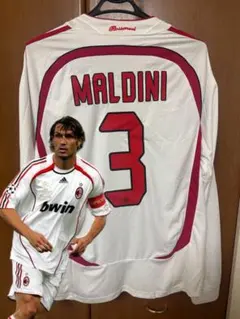 【新品】マルディーニユニフォーム長袖オーセンティックパッチ付きacミラン