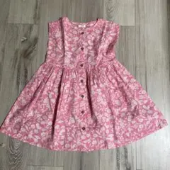 【116cm】NEXT ノースリーブ ワンピース 花柄 ピンク 110、120