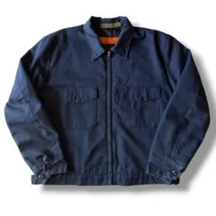 90s USA製 RED KAP ダブルポケット ワークジャケット ネイビー L
