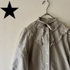古着★SEE BY CHLOE ギンガムチェック フリルブラウス ルーマニア製のサムネイル