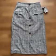 FOREVER 21 チェック柄タイトスカート 新品タグ付き