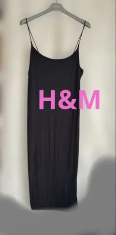 H&M エイチアンドエム ブラック キャミワンピース Mサイズ