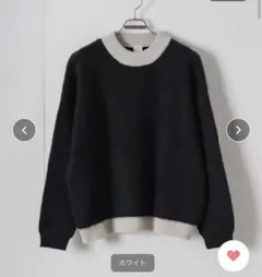 キャスパージョン　モヘアウールミックスセーター