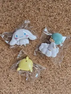 新品☆サンリオ　シナモンロール　ポムポムプリン　キキ　クリップ