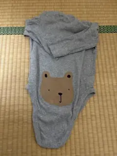 baby GAP グレー 長袖ボディスーツ 12-18ヶ月