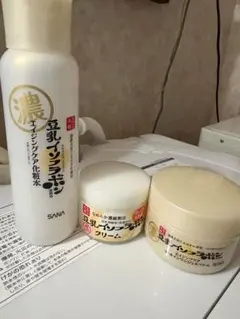 豆乳イソフラボン　濃厚　シリーズ　オールインワン　化粧水　クリーム　セット
