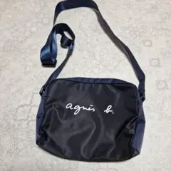 正規品 agnis b. ネイビー ショルダーバッグ