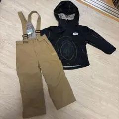 nima スノーウェア 100 上下セットアップ ベージュ ブラック