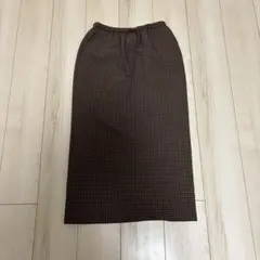 アーバンリサーチ　チェック柄タイトロングスカート