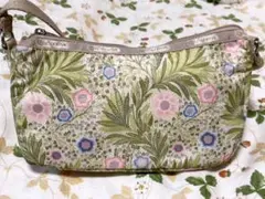 レスポートサック　ルル ラベレ　ミニショルダーバッグ　花柄ベージュ×ピンク