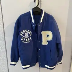 ！美品！パーソンズ　スタジャン　青！