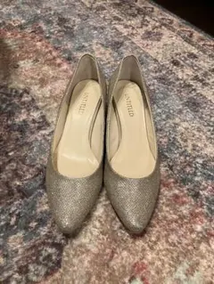 UNTITLED グリッターポインテッドトゥパンプス