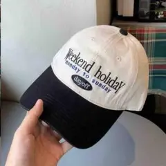 【新品】アメリカ　刺繍　ベースボールキャップ　ブラック　ストリート アメカジ