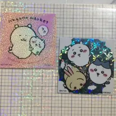 ガノマーケット１周年 渋谷店 ノベルティ　ステッカー ちいかわ ナガノのくま