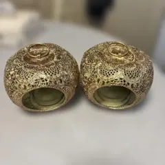 キャンドルホルダーアップル　2個セット