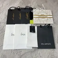 ブランド 袋 ショッパー YSL IPSA shu uemura Dior 8枚