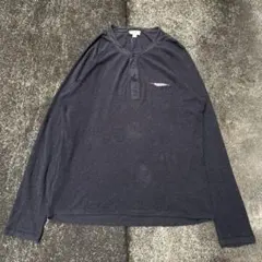 archive 00s DIESEL ヘンリーネック ワッフルカットソー XXL