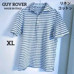 GUY ROVER ギィローバー ストライプ ポロシャツ XL イタリア製