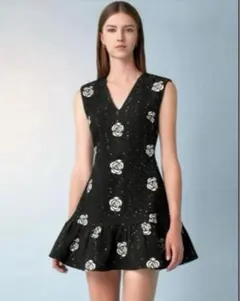 【SATURDAY CLUB】ミニワンピース/ノースリーブ/フラワープリント/S