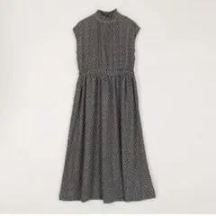 美品☆ポプリン花柄ワンピース／NICOLE CLUB　ネイビー　紺色